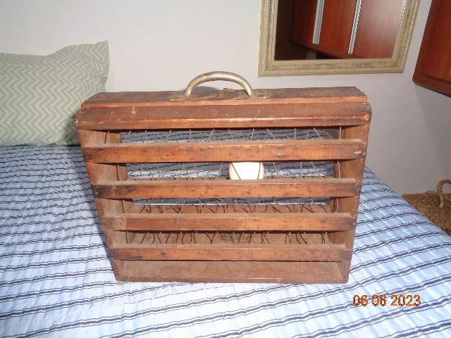 Antiga Maleta Porta Ovos - Foto 2