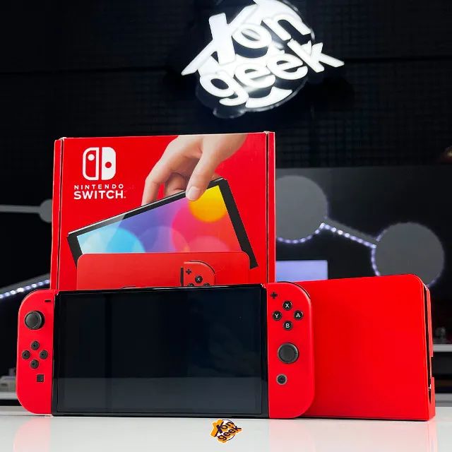 Consola Nintendo Switch OLED Vermelho (edição Mario)