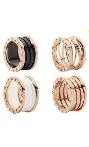 Anel bvlgari banho de ouro 18 k unidade - Foto 2