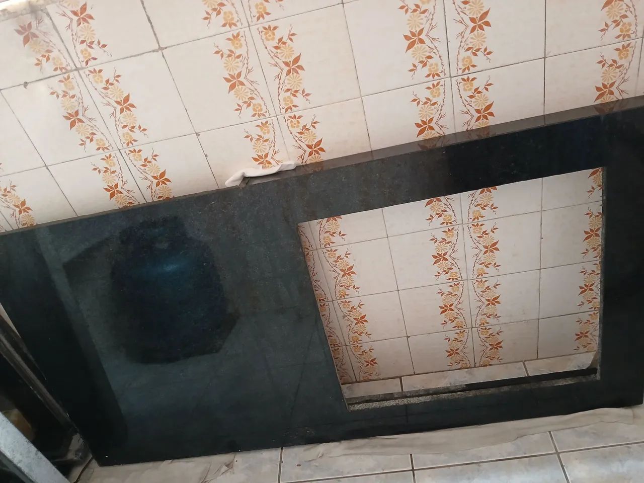 Tampo de cooktop mármore são  gabriel Preto