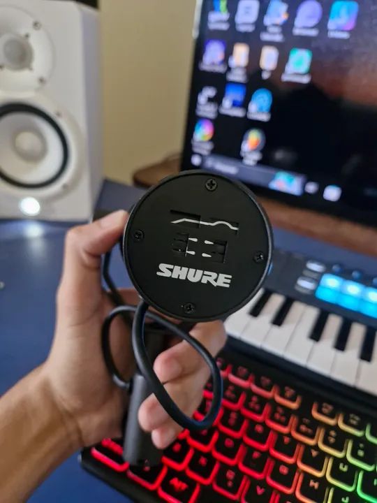 Microfone Shure Sm7b + pre de volume - Foto 2