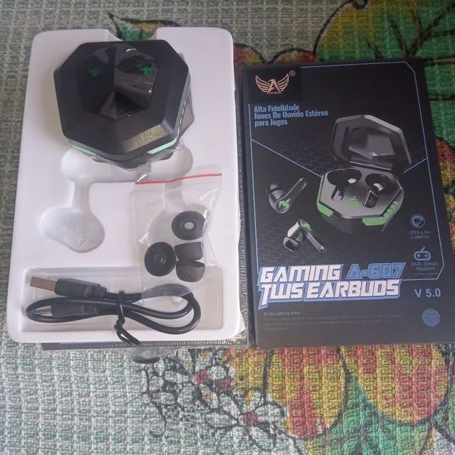 Fone game sem fio bluetooth interauricolar original  Altomex - Foto 5