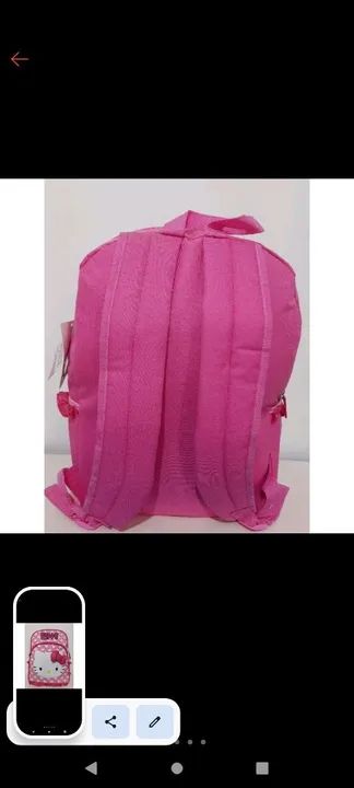 Mochila infantil Nova da  Hello Kitty - Rosa - Foto 3