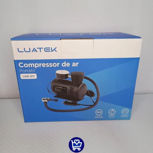 MINI COMPRESSOR DE AR PORTÁTIL LUATEK