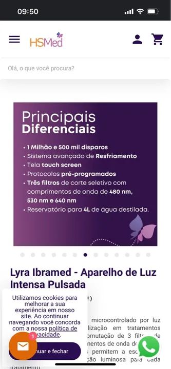 Aparelho de Depilação a Laser Lyra LPL - Foto 3