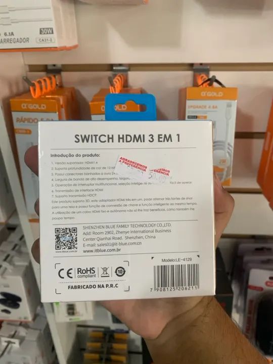 Switch HDMI 3 em 1  - Foto 2