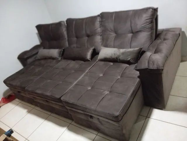Sofá retrátil reclinável lux 2,90 cm ( PROMOCAO )