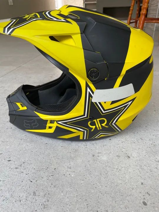 Capacete fox V1 edição rockstar tamanho M - Foto 5
