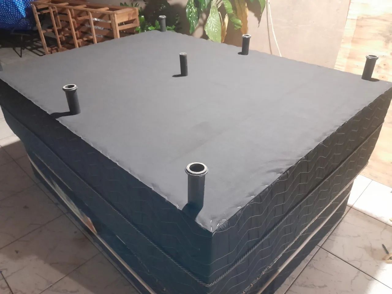 Cama Box de casal em excelente estado como da pra ver nas fotos - Foto 2