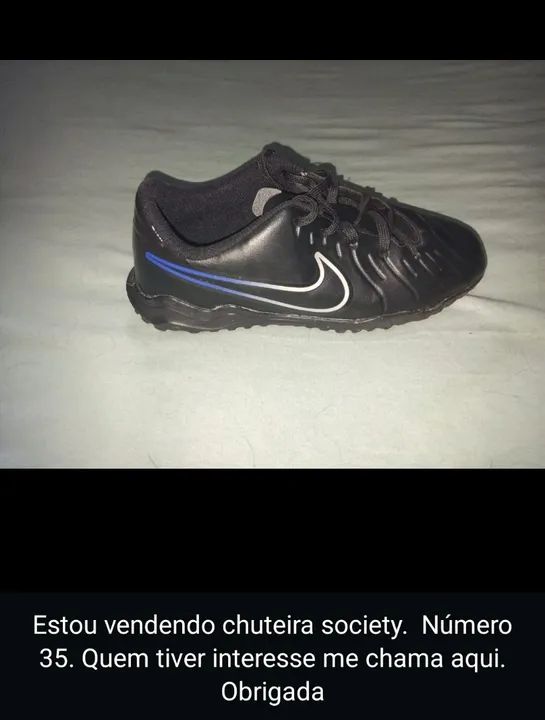 Vendo chuteira Society número 35