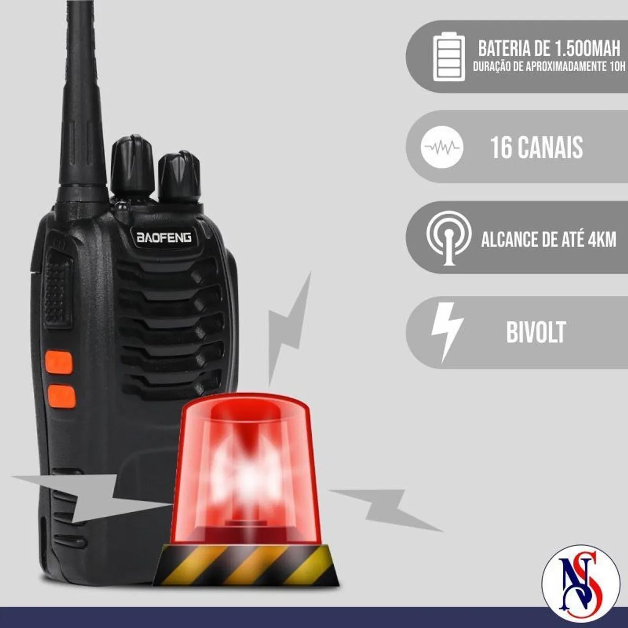 O Par Rádio Comunicador Baofeng 777s  - Foto 3