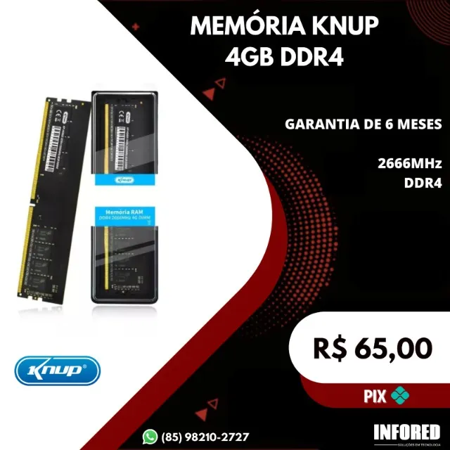 Memória Knup 4gb DDR4