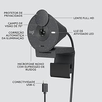 Webcam Full Hd Brio 300 Logitech - Foto 3