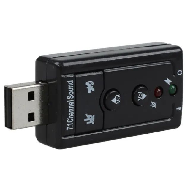 Placa De Som Usb Externa 7.1 Canais Adaptador Áudio Estéreo - Foto 2