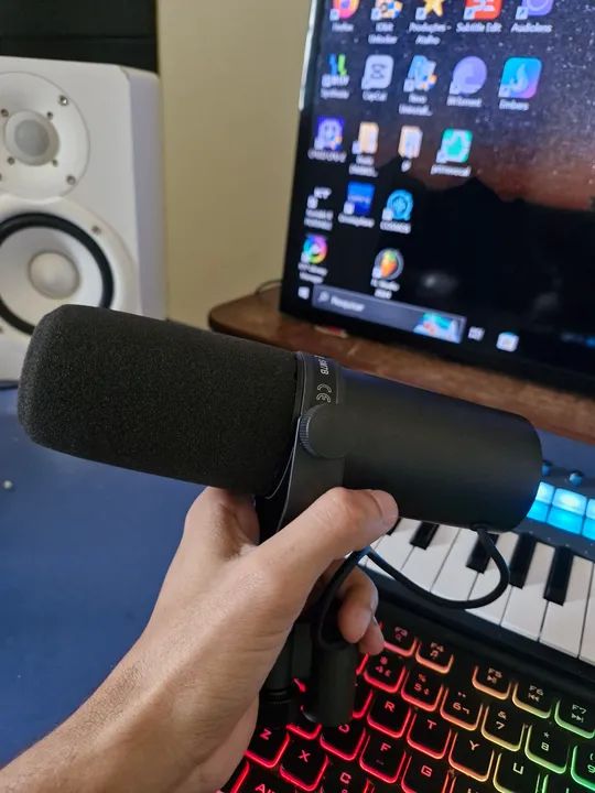 Microfone Shure Sm7b + pre de volume