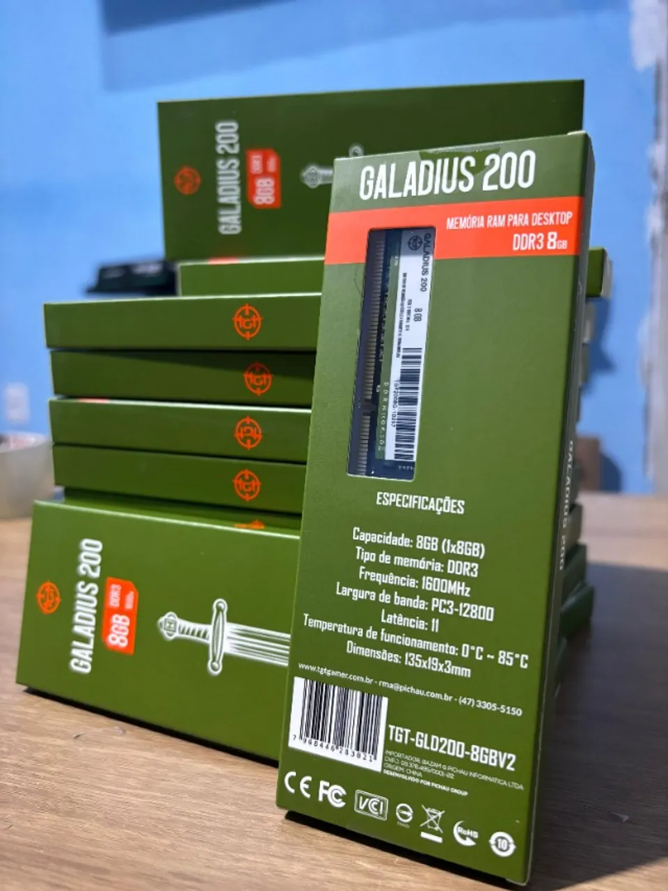 Memoria Ram 8gb DDR3 1600MHZ TGT NOVAS