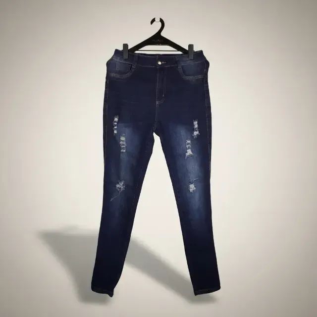 Calça Jeans Feminina destroyed Bangla Jeans - Foto 4