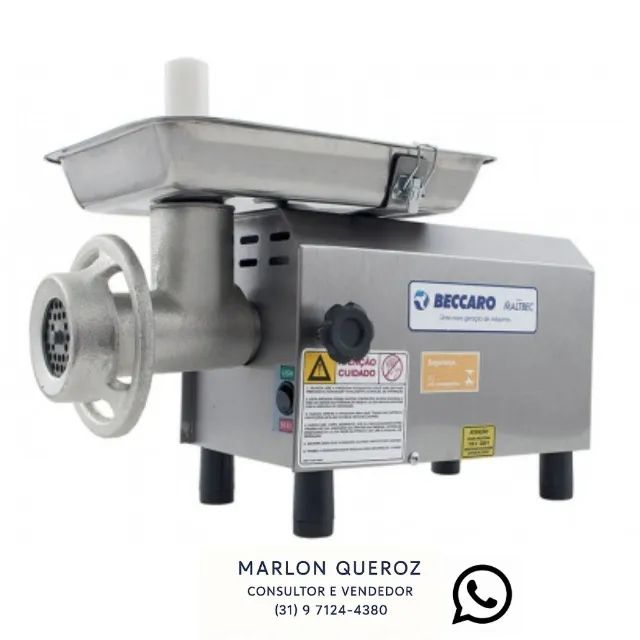 Moedor de Carne Boca 8 Beccaro Bivolt Novo
