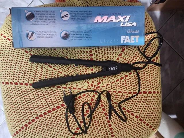 Prancha de cabelo de cerâmica bivolt Faet (NOVA) - Foto 4