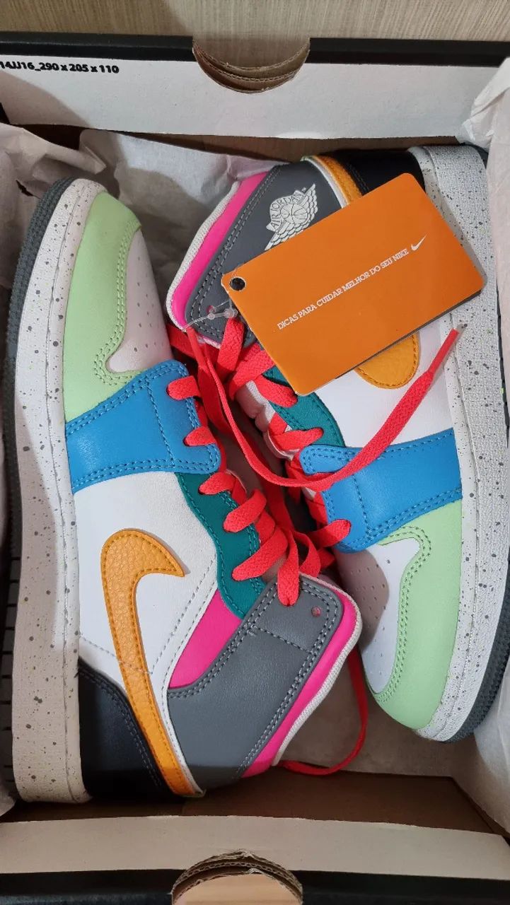 Air Jordan Air Jordan 1 Mid GS Multi-Color - Foto 5