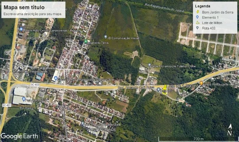 SC 403 Ida p ingleses terreno de 1.284,14m² útil