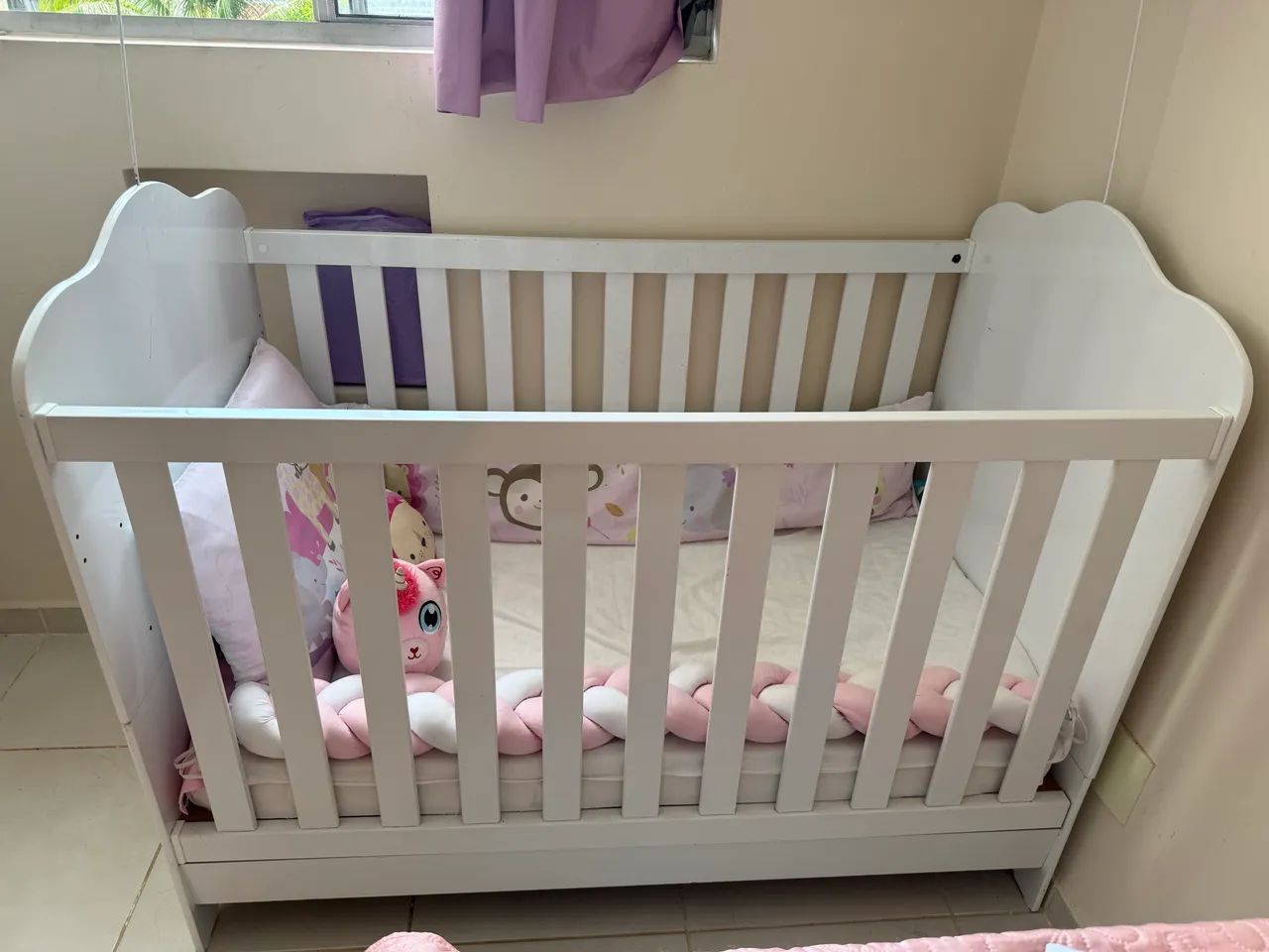 Berço 3 em 1 com colchão  - Foto 2