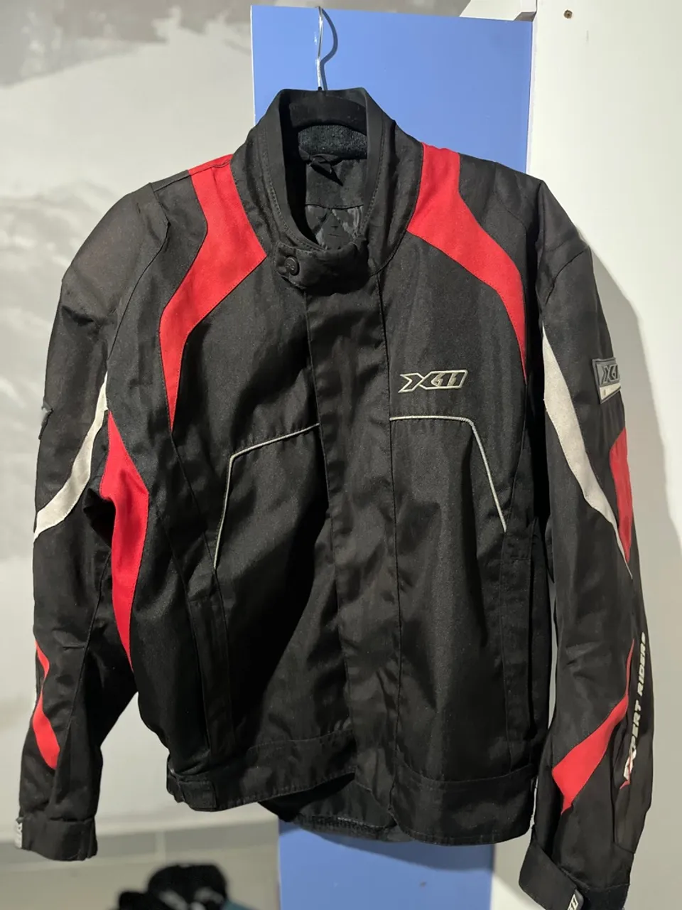 Jaqueta de Motociclista X11 - Preto e Vermelho