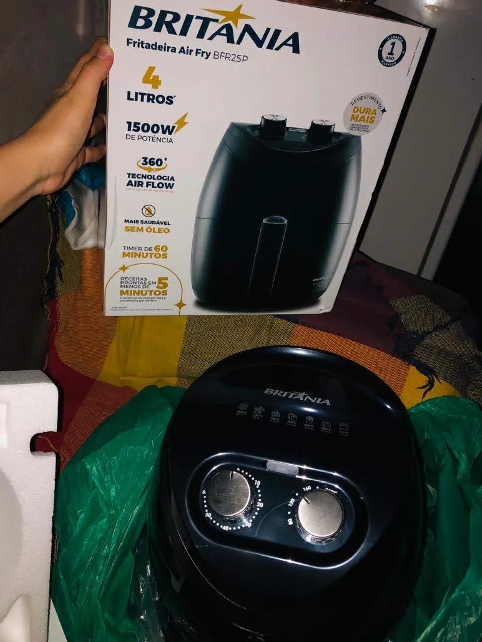 Air Fryer Britânia 4 Litros 1500W