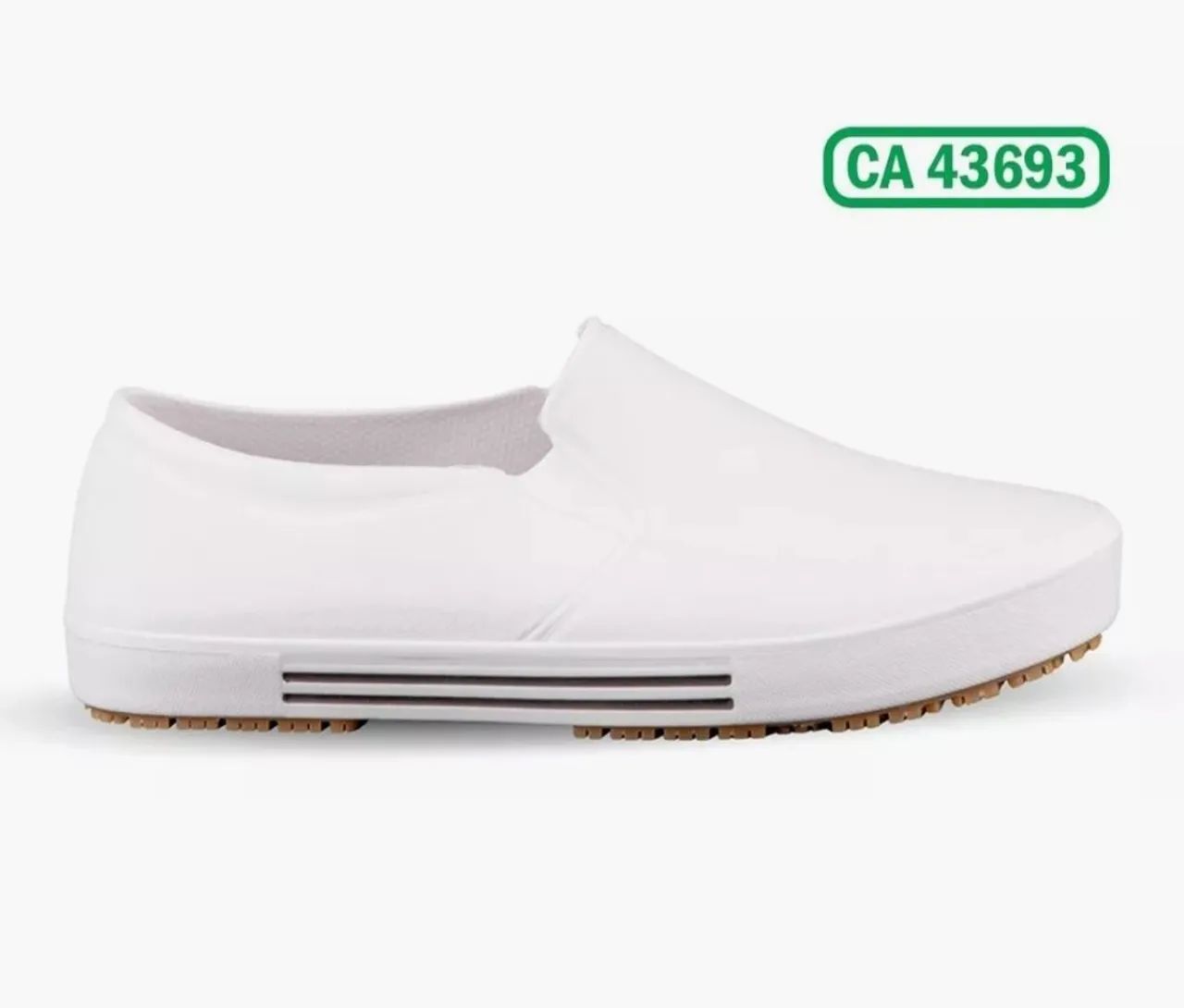 Sapato de Enfermagem Hospitalar Cozinha Branco Sol borracha  - Foto 6