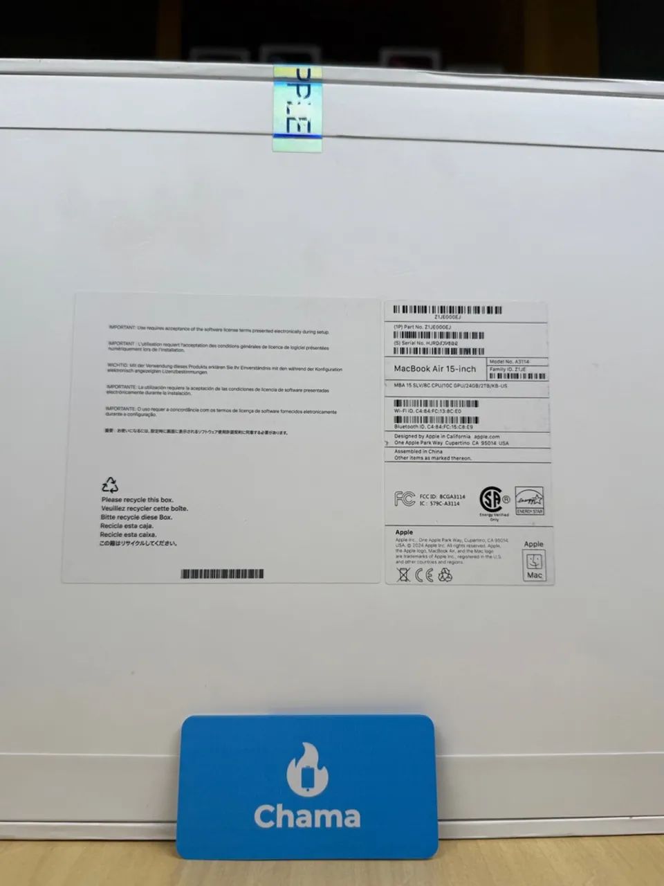 Super MacBook Air 24gb de ram e 2tb de Ssd com 15 polegadas novo a pronta entrega  - Foto 2
