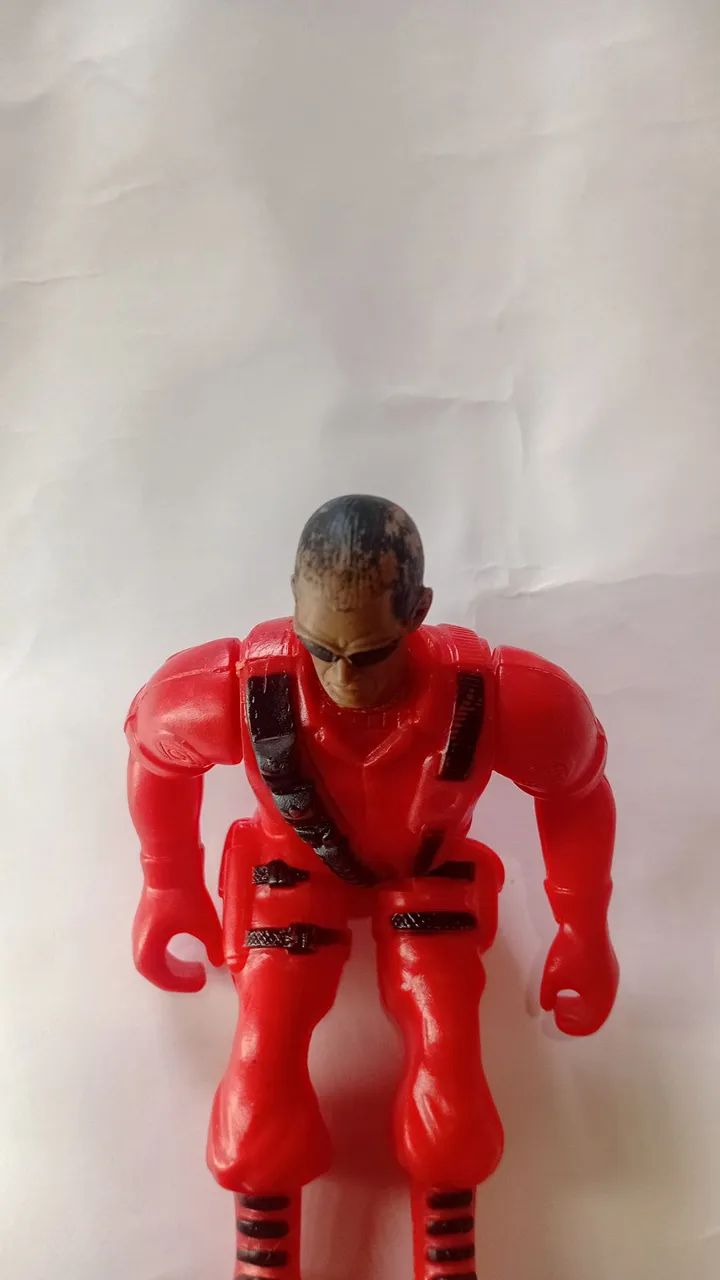 boneco fatal war bombeiro genérico antigo brinquedo  - Foto 5