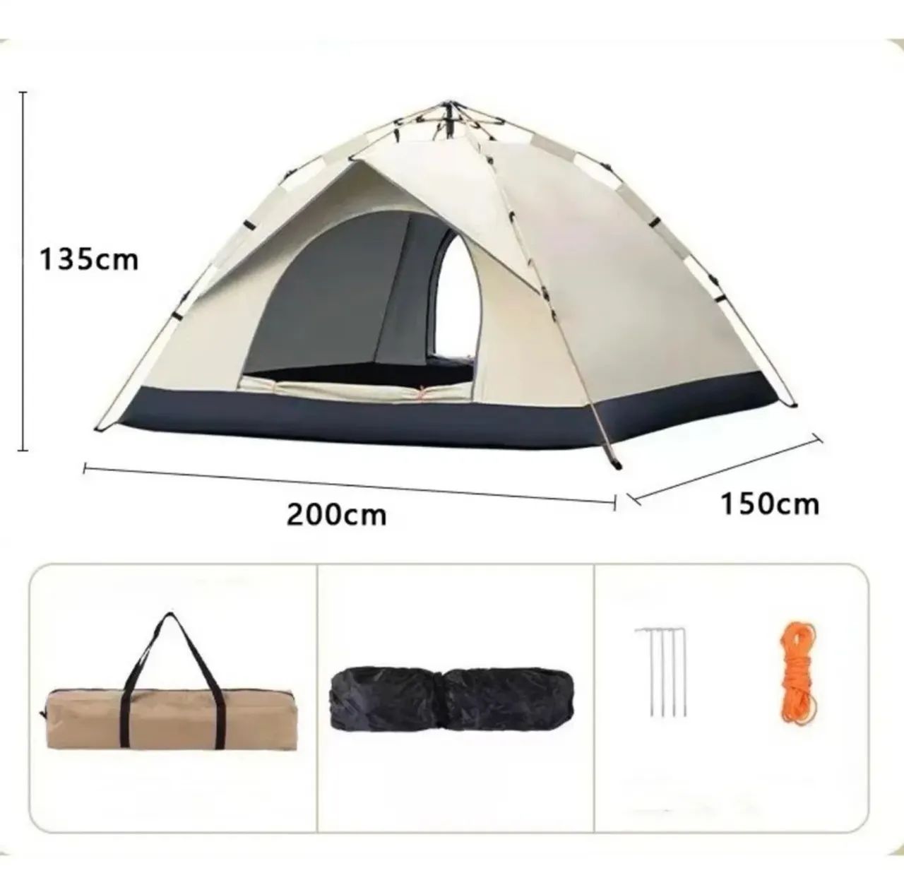 Barraca de acampamento para 2 pessoas - Foto 2