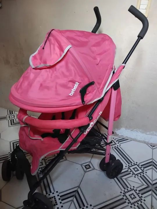 Carrinho de Bebê Bebesit Rosa