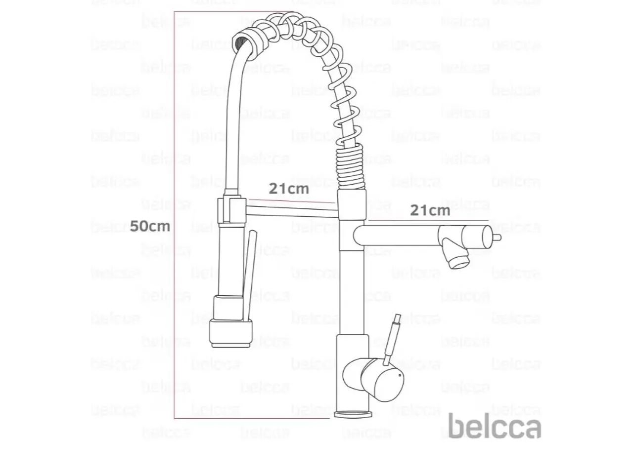 Torneira Gourmet 50cm com Misturador Monocomando Cromada de Bancada Belcca TGM50C-BZ - Foto 2