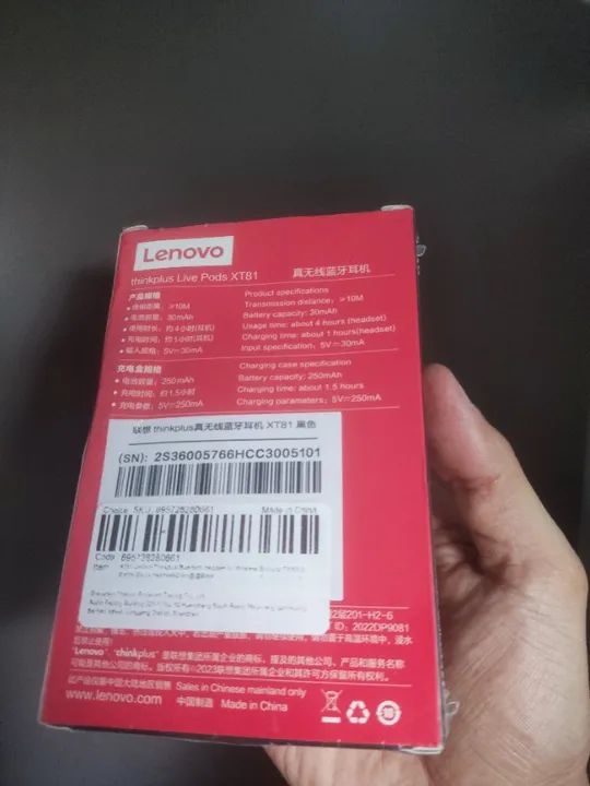 Fones de Ouvido LIVEpods XT81 Bluetooth Preto - Lenovo - Novo - Foto 4