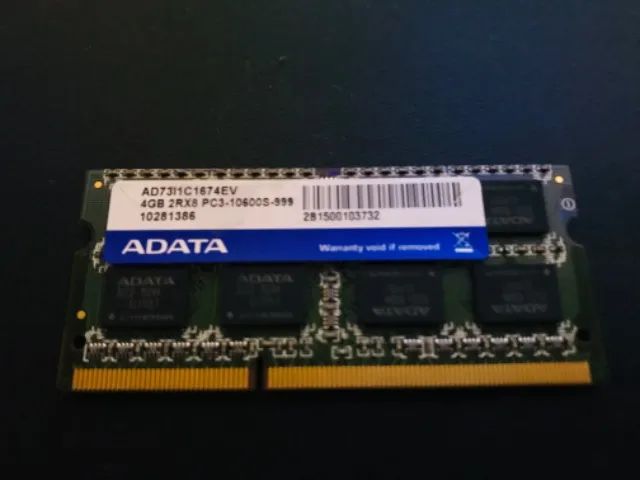 Memória DDR3 4GB 10600 PC3 / Notebook  - Foto 2
