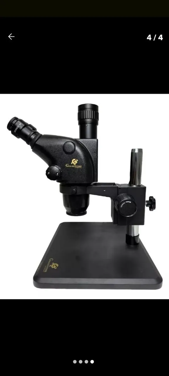 Vendo microscópio trinocular com base , acompanha lente 05 e refletor.