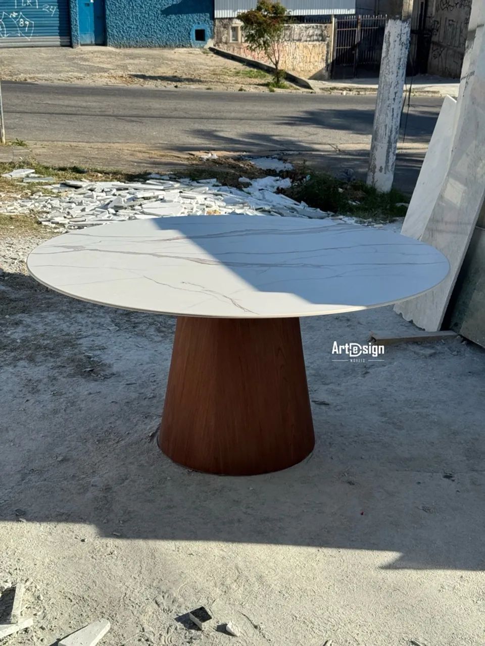 Mesa de jantar com pedra calacata ultracompacta  - Foto 3