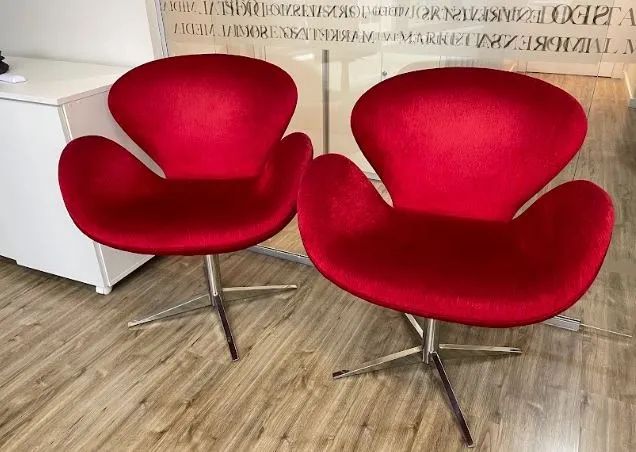 Poltrona Swan Vermelho - Foto 2