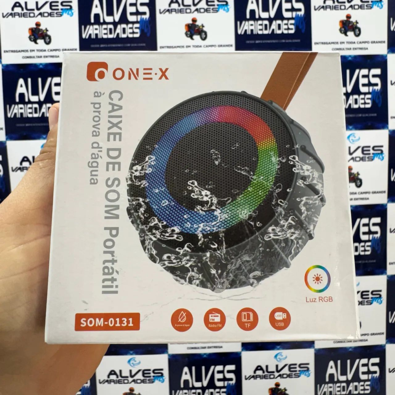 Caixa de som portátil a prova d?água com bluetooth 