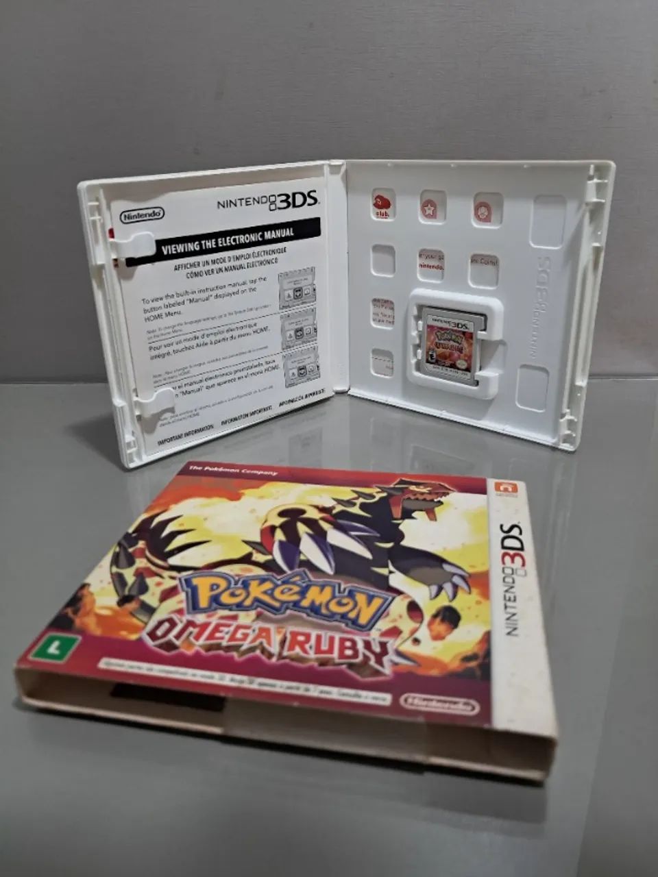 Pokémon Omega Ruby 3DS - Com Luva - Impecável