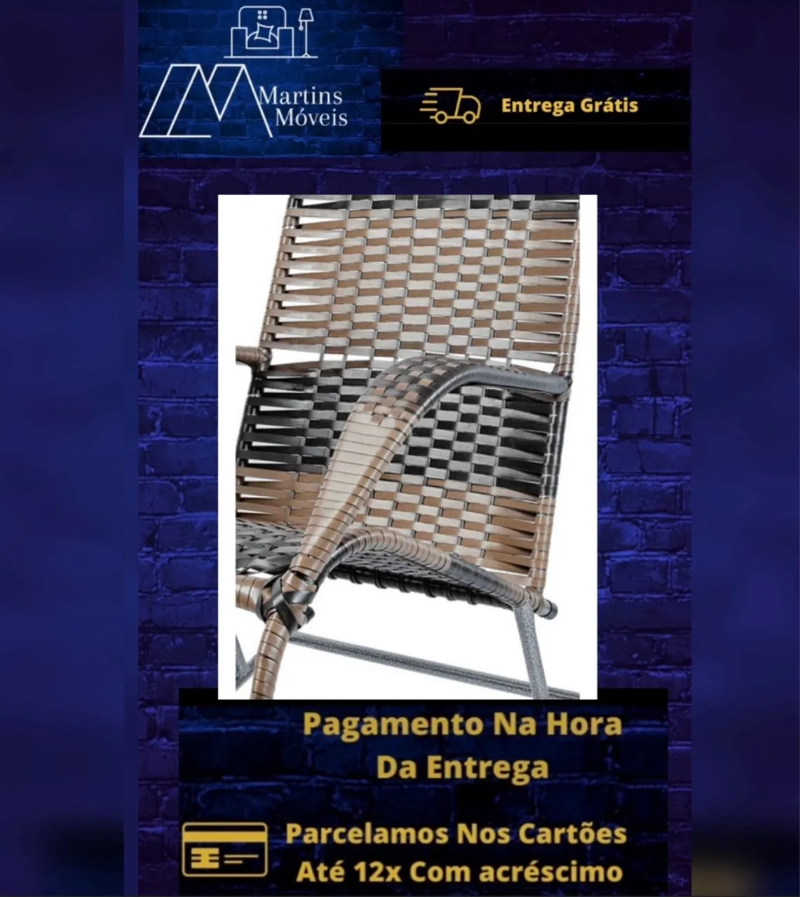GRANDE PROMOÇÃO CADEIRA DE BALANÇO ENTREGA GRATIS ACEITA CARTÃO