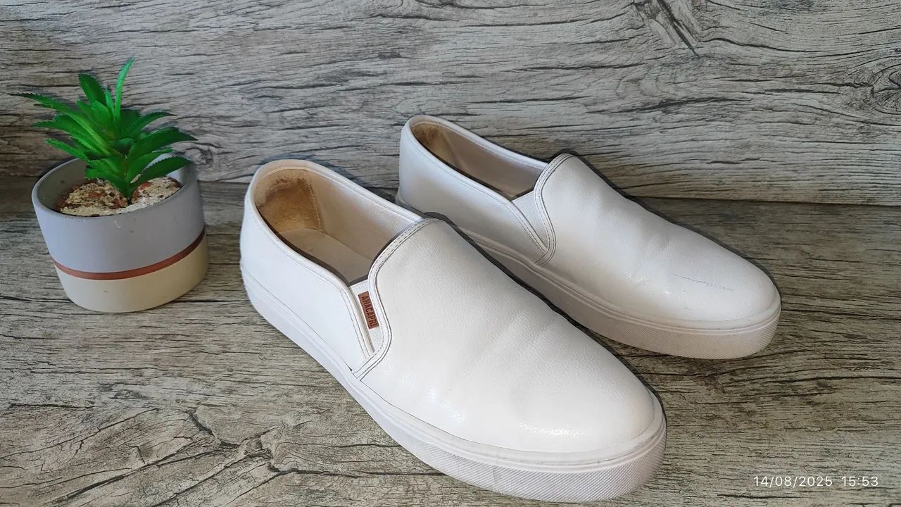 Tênis Slip On Branco - Foto 3