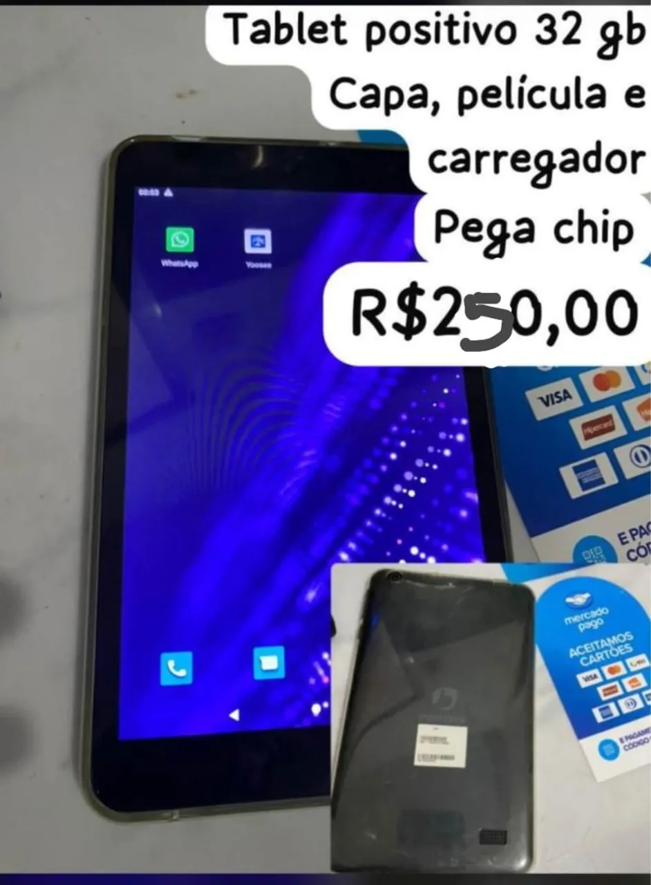 Tablet Positivo 32GB - Capae Carregador
