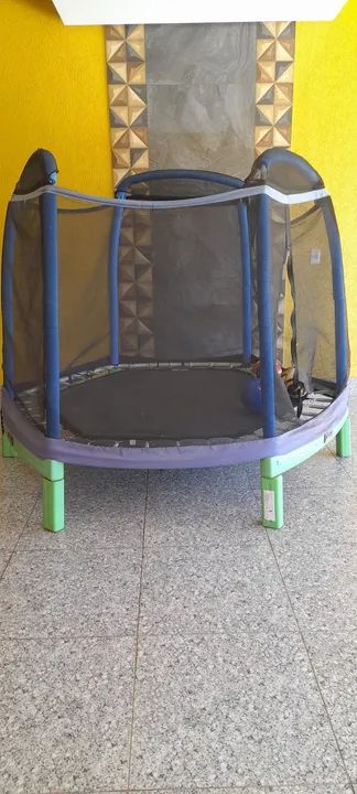 PROMOCAO!!Trampolím Infantil de ferro com Rede de Proteção  - Foto 2