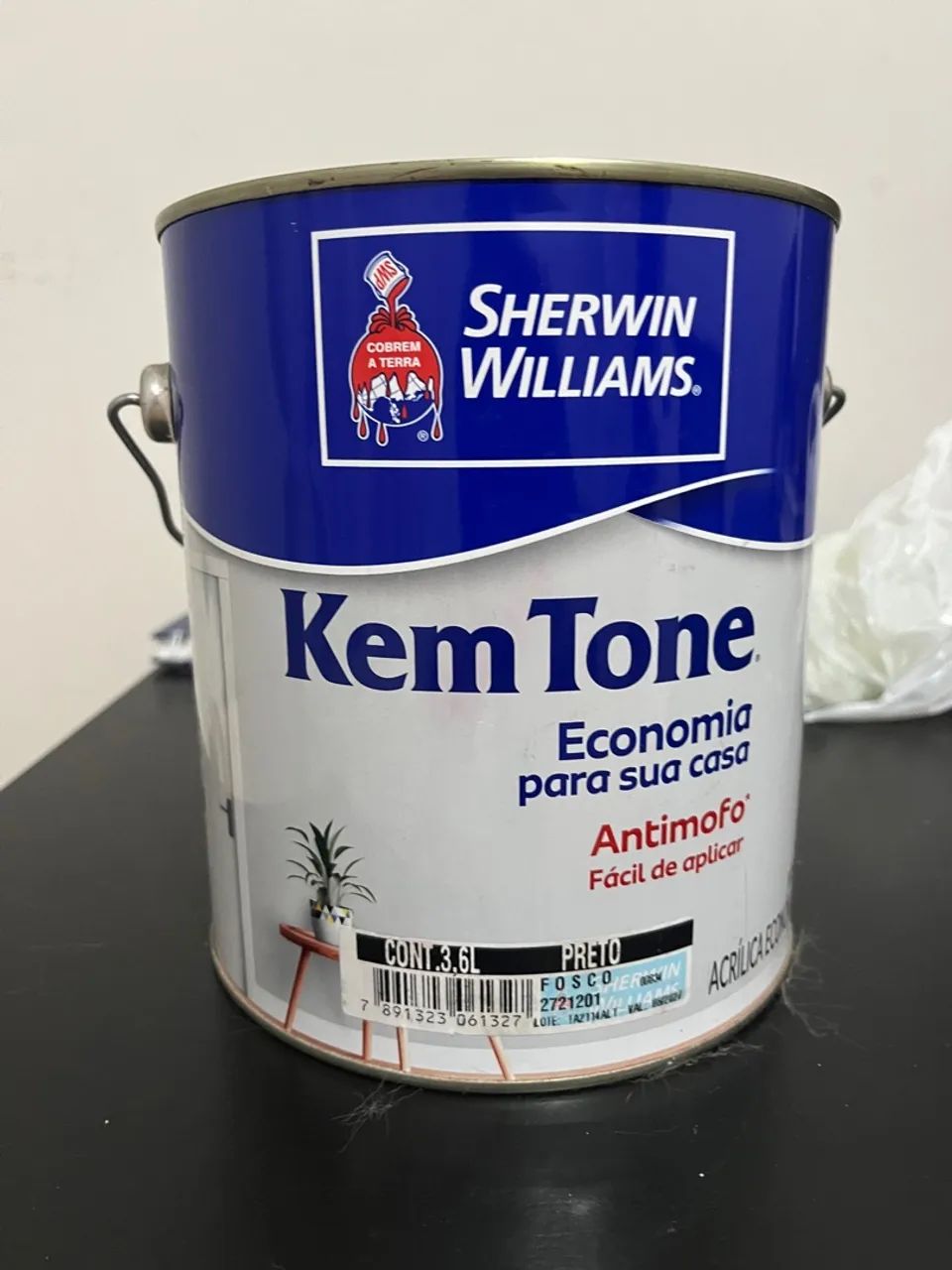 Tinta Kem Tone Antimofo 3.6L - Preto