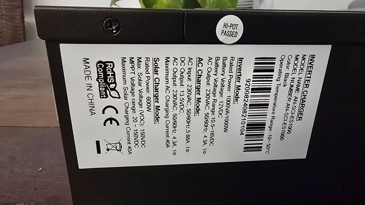 Inversor solar Híbrido 12V 1.000W - Foto 3