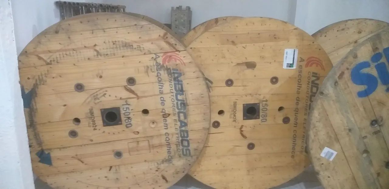 Bobinas de madeira para cabo elétrico