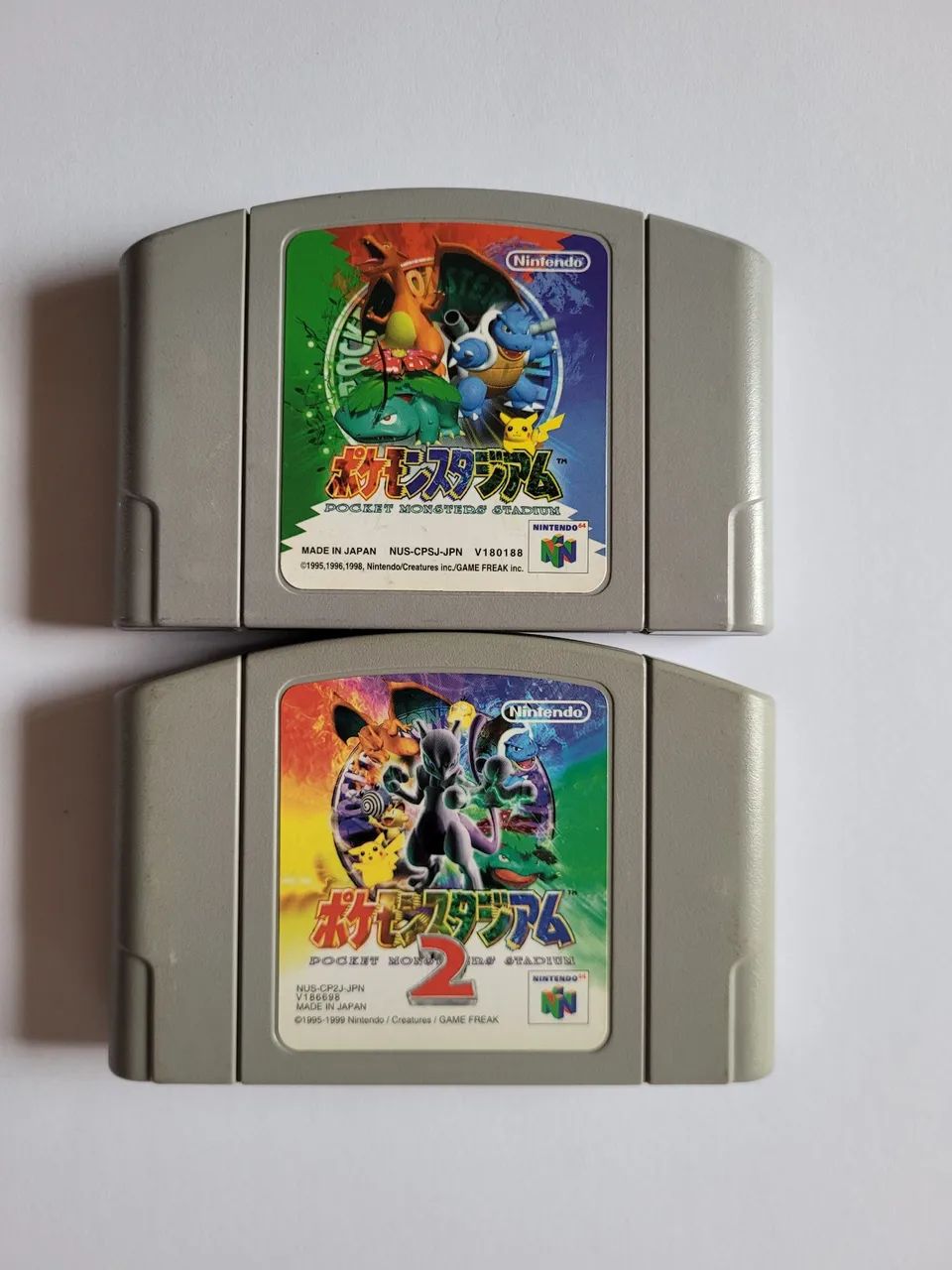 Pokémon Stadium 1 e 2 - Nintendo 64 Original Japonês em ótimo