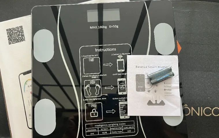 Balança Corporal Bioimpedância Inteligente Bluetooth - Foto 3